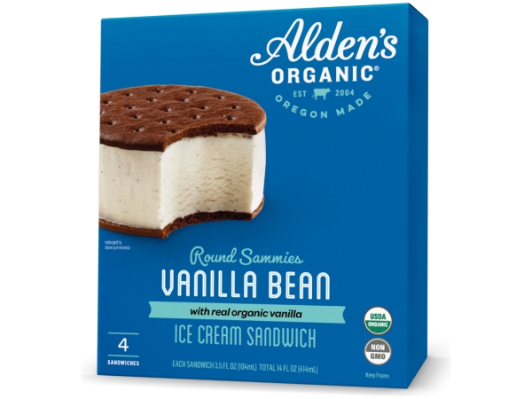 Alden’s Vanilla Ice Cream Sandwich 4pk For Sale