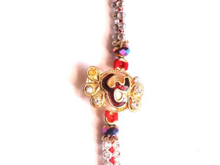 Om Rakhi with Beads and Stones Online