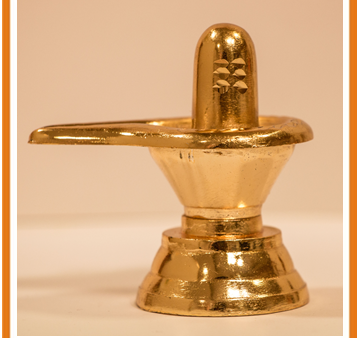 Zevotion Shiv Linga Gold Plated Idol For Discount