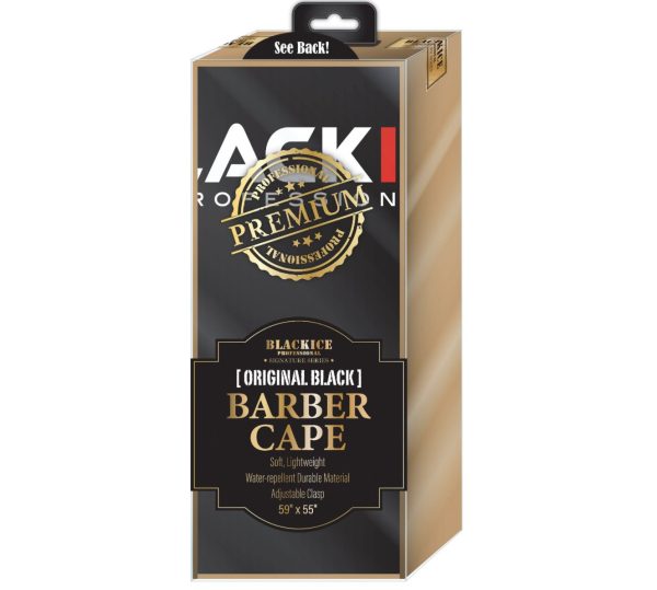 BlackIce Original Black Barber Cape #bve009BLA Discount