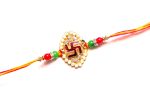 Swastik Rakhi in pearl design For Sale