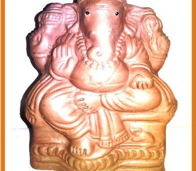 Ganesha on Throne - Eco Friendly Idol Sale