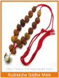 Rudraksha Siddha Mala   1-14 Mukhi Gauri Shankar & Ganesh Rudraksha with Silver Capping - Nepali Fashion