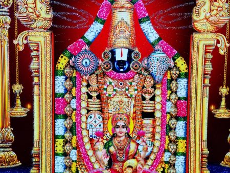 Poster Of Balaji In Gold With Gold Detailing Cheap