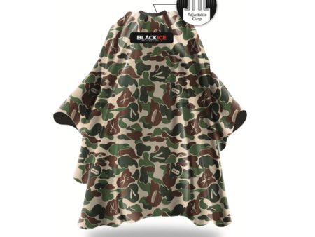 BlackIce CAMO Barber Cape #bve009CAM Cheap