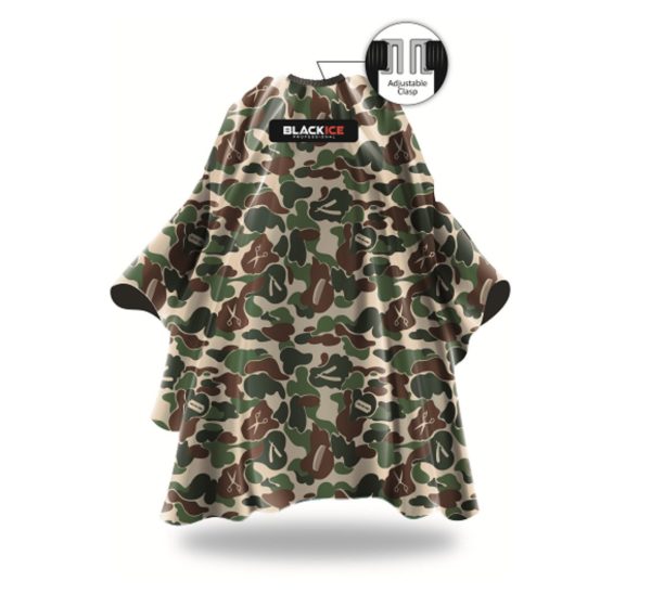 BlackIce CAMO Barber Cape #bve009CAM Cheap