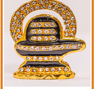 Zevotion Shiv Linga with Stones Gold Plated Idol Online Hot Sale