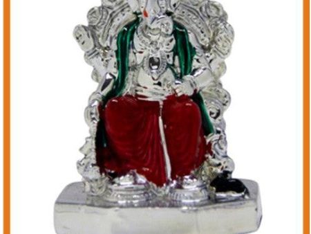 The Colorful Ganesha On Throne Idol Online