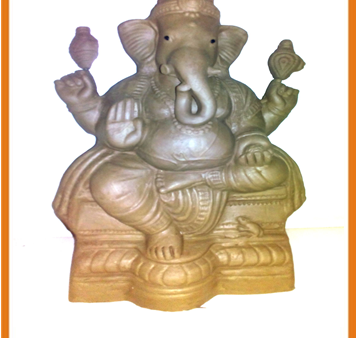 Ganesha With Crown - Eco Friendly Idol Cheap