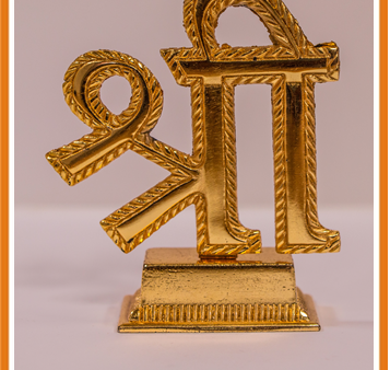 Spiritual  Shree Gold Plated Idol Sale