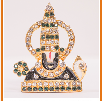 Zevotion Studded Tirupati Balaji in Black Idol Supply