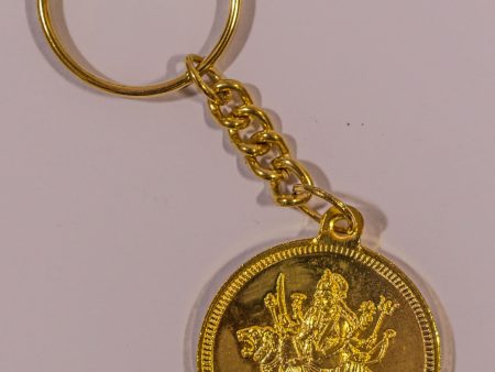 The Durga Mata In Gold Key Chain Fashion