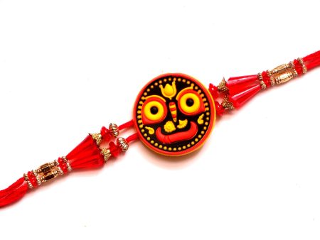 Jagannath Rakhi in Red and Black Discount