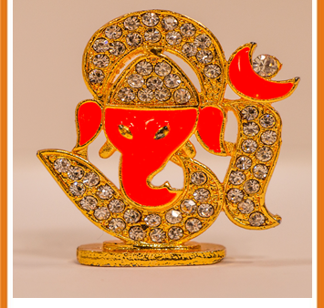 Zevotion Studded Om Ganesha Idol Discount