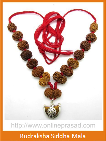 Rudraksha Siddha Mala   1-14 Mukhi Gauri Shankar & Ganesh Rudraksha with Silver Capping - Nepali Fashion