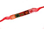 Swastik Rakhi with Colorful beads Online Sale