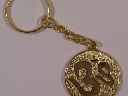 The Om In Gold Key Chain Hot on Sale