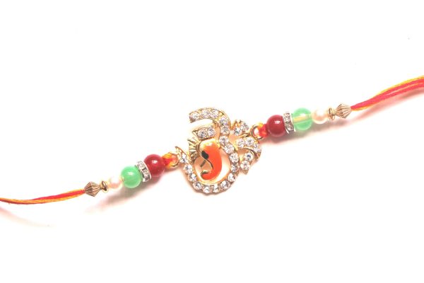 Om with Ganesha rakhi on Sale