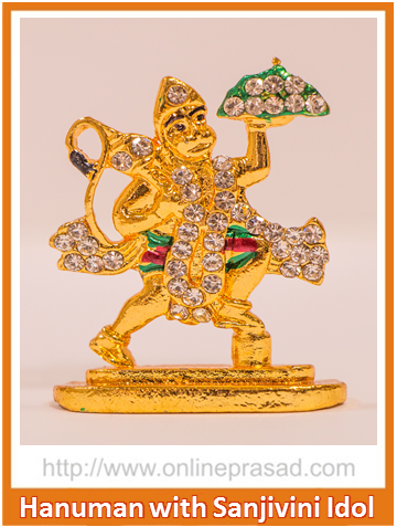 Zevotion Lord Hanuman with Sanjivini Mountain Idol Supply