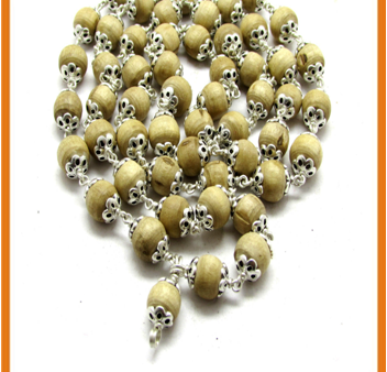 Tulsi Mala Holy Basil Rosary In Pure Silver Cheap