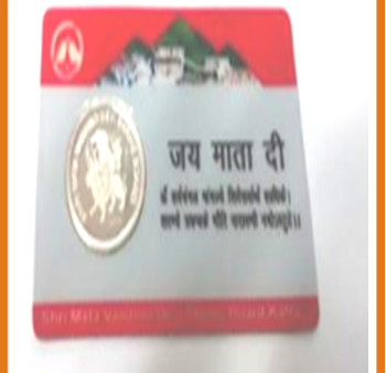 Silver Coin from Shri Mata Vaishno Devi Temple Hot on Sale