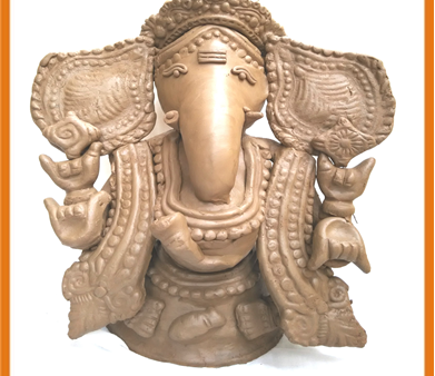 Ganesha with Decorated Ears - Eco Friendly Idol Supply