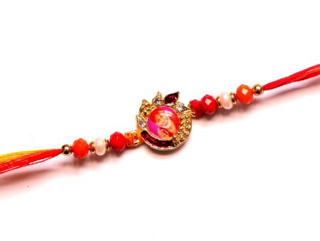 Sai Baba Rakhi with Crystal Beads and Stones Cheap