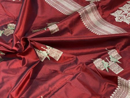 Pure Banarasi Katan silk handloom saree, Kadhwa Figures (APKJ) Cheap