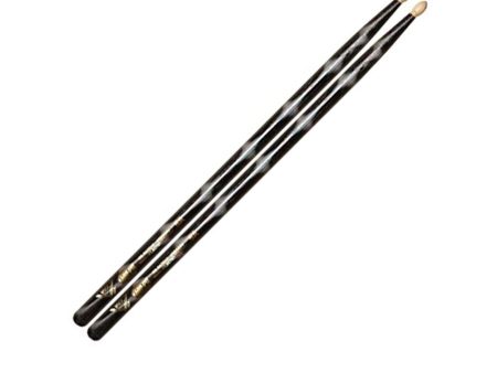 Vater Color Wrap 5A Wood Tip - Black Sparkle Online now