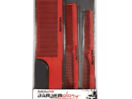 BaBylissPRO BARBERology Set of 3 Barber Combs Online Hot Sale