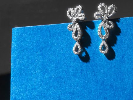 Shimmering Cascades Diamond Earring on Sale