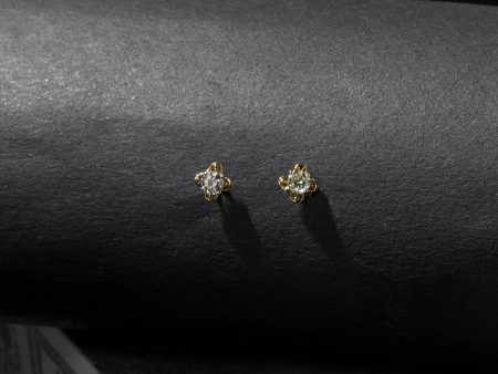 Diamond Solitaire Earring - Stud Earring Sale