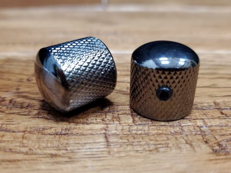 Chrome Dome Knobs - Set of 2 (Coarse Spline Solid Shaft) Hot on Sale