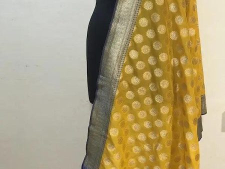 Yellow Handloom Banarasi Silk Dupatta: Elevate Your Festive Attire Online Hot Sale