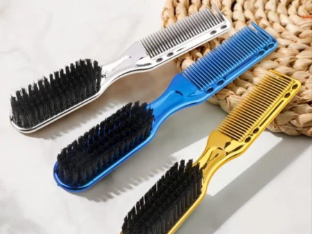 2-Sided Barber Fade Clean Comb and Brush – 4 colors available Sale