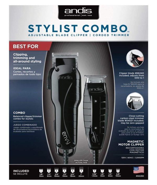 Andis Stylist Combo – Corded Envy & Corded GTX T-Outliner Cheap