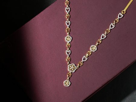 Floral Diamond Necklace Hot on Sale