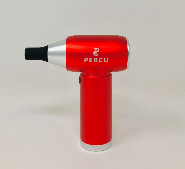 PERCU Electric Cordless Mini Barber Strong Jet Turbo Fan Air Duster Red – with Integrated Vacuum Cleaner Accessory Online