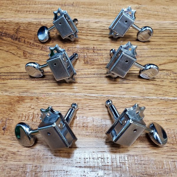 Gretsch Vintage Style 3x3 Tuners - Chrome Online Hot Sale