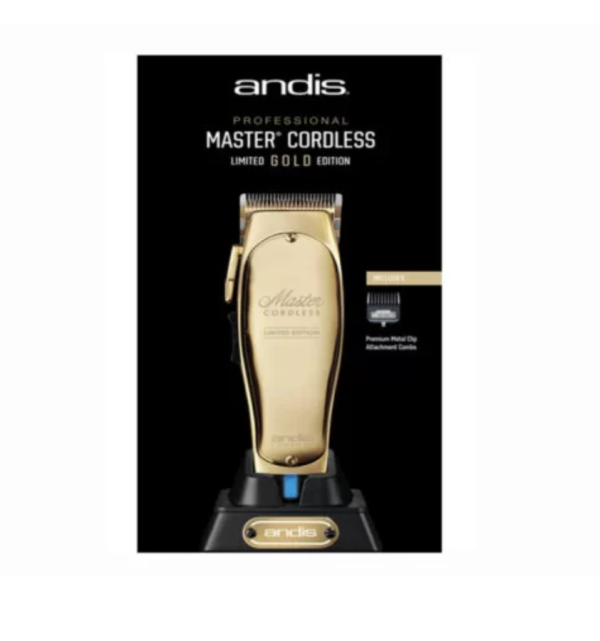 Andis Master Cordless Limited Edition Gold Clipper Online now