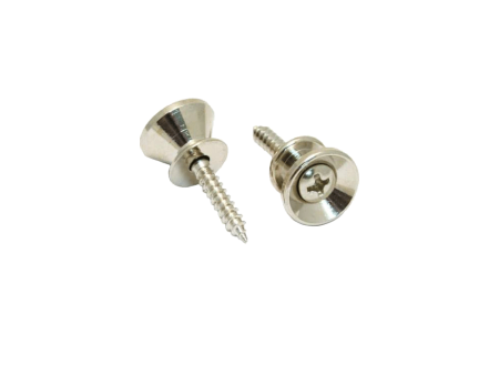 Allparts AP-0670-B01 Nickel Strap Buttons - Set of 2 For Cheap