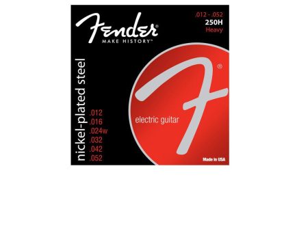 Fender 250H Nickel Plated Steel Electric Guitar Strings - Heavy Online now