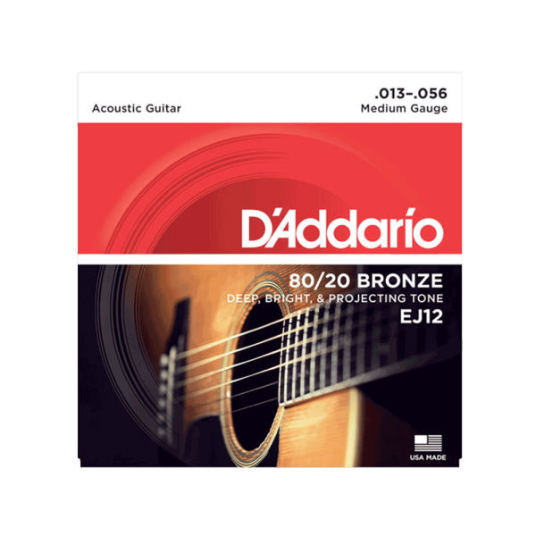 D Addario EJ12 80 20 Bronze Acoustic Guitar Strings - Medium For Cheap