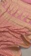 Baby Pink Pure Khaddi Georgette Banarasi Sari Online Sale