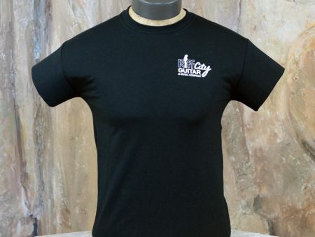 Riff City Guitar Logo T-Shirt - Black Online Sale