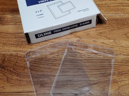 Uline 3 x 4  Vinyl Envelopes - Pack of 50 on Sale