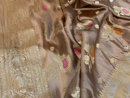 Warm Elegance: The Coffee Brown Banarasi Saree For Sale