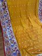 Yellow Pure Banarasi Katan Silk Handloom Saree- Kadhwa Paithani For Discount