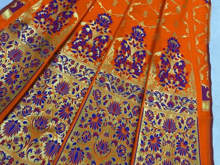 Banarasi Katan Silk Handloom LehengaVKJ05B8 Online now