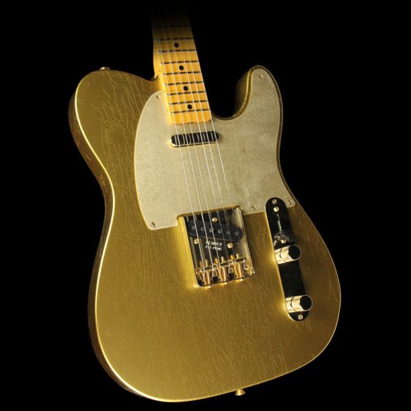 Used Fender Custom Shop 2017 Limited Edition Telecaster Closet Classic Electric Guitar HLE Gold on Sale